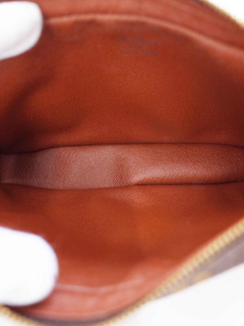 Louis Vuitton Monogram Pochette Marly Shoulder Bag Canvas Leather Brown - Picture 3 of 9